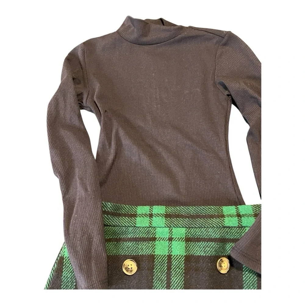 Happily Grey and Btween Bundle of Two Girl Skirt and‎ Shirt Outfits, Size 7/8,